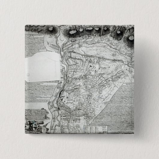 Plan des Kampfes von Minden Button (Vorderseite)