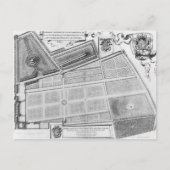 Plan des Königlichen Gartens Postkarte (Vorderseite)