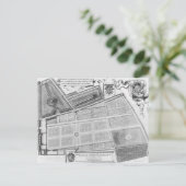 Plan des Königlichen Gartens Postkarte (Stehend Vorderseite)