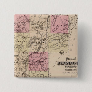 Plan des Landkreises Bennington, Vermont Button