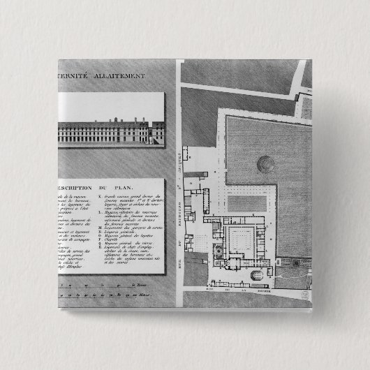 Plan des Maternite Port-Royal Button (Vorderseite)