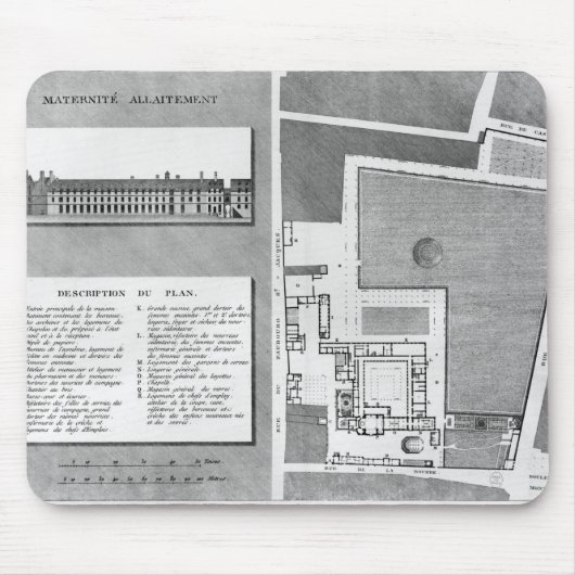 Plan des Maternite Port-Royal Mousepad (Vorne)