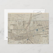 Plan des Moines, Landkreis Polk, Iowa Postkarte (Vorne/Hinten)