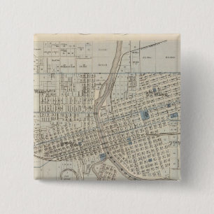 Plan des Moines, Polk Landkreis, Iowa Button