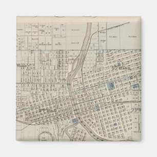 Plan des Moines, Polk Landkreis, Iowa Magnet