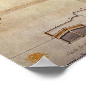Plan des Neuen Forts in Pittsburgh Poster (Ecke)