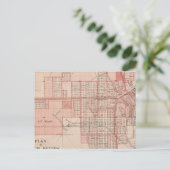 Plan des Rates Bluffs, Pottawattamie Co Postkarte (Stehend Vorderseite)