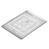 Plan des Tempels von Solomon, Jerusalem, von 'en Notizblock (Linke Seite)