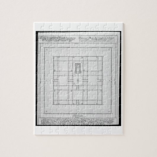 Plan des Tempels von Solomon, Jerusalem, von 'en Puzzle (Vertikal)