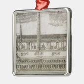 Plan des Zirkusses Maximus, Rom, graviert durch Ornament Aus Metall (Links)