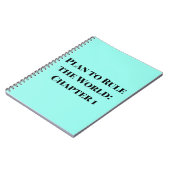 Plan, die Welt zu regieren: Kapitel 1 "Enten Ei Bl Notizblock (Linke Seite)