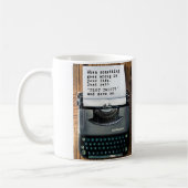 "PLAN-DREHUNG" Tasse - volle Schreibmaschine (Links)
