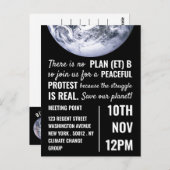 Plan (et) B, Einladung zum Klimagipfel Postkarte (Vorne/Hinten)