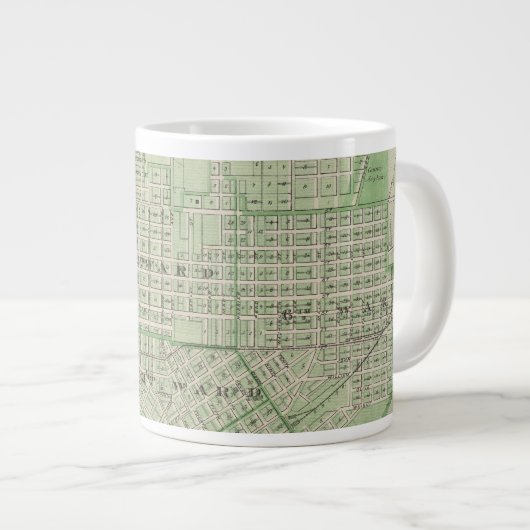 Plan Evansville, Vanderburgh Co Jumbo-Tasse (Vorderseite Rechts)