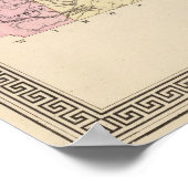 Plan für den Landkreis Orange in Vermont Poster (Ecke)