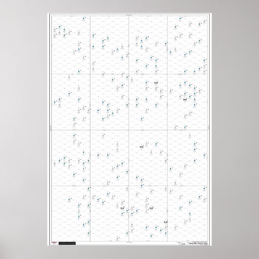 Plan für den Tranquility Sector für den Bereich Cl Poster (Vorne)
