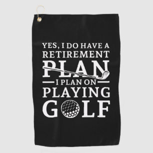 Plan für die Rückzahlung Golf Golfhandtuch