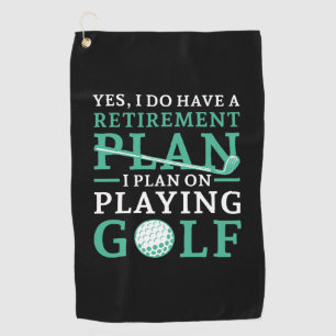 Plan für die Rückzahlung Golf Golfhandtuch