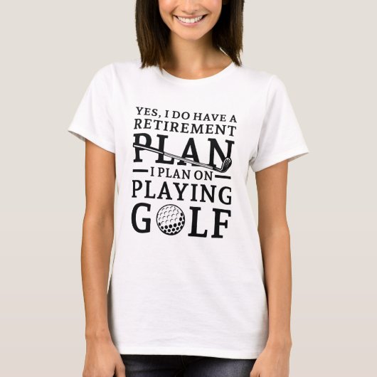Plan für die Rückzahlung Golf T-Shirt (Vorderseite)