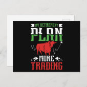 Plan für mehr Handel im Rentenbereich Postkarte (Vorne/Hinten)