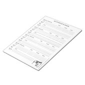 Plan für Social Media-Inhalte Notizblock (angewinkelt)