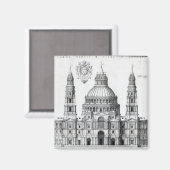 Plan für St. Peter's, Rom, 1539 Magnet (Vorderseite/Rückseite)