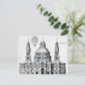 Plan für St. Peter's, Rom, 1539 Postkarte (Stehend Vorderseite)