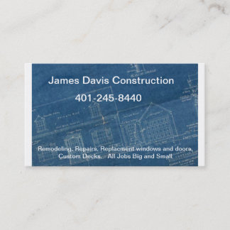 Plan-gestapelt, Bau James Davis, 4… Visitenkarte