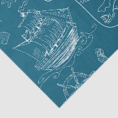 Plan-grafisches nautischmuster seidenpapier (Ausschnitt)