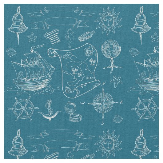 Plan-grafisches nautischmuster stoff (Nahaufnahme)
