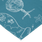 Plan-grafisches nautischmuster tischdecke (Schrägansicht)