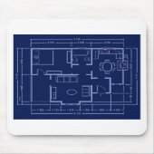 Plan - Hausplan Mousepad (Vorne)