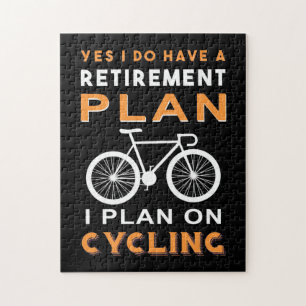 Plan I für das Ruhestand im Fahrrad Puzzle