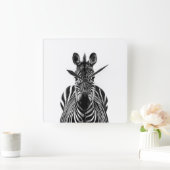 Plan III Quadratische Wanduhr (Zuhause)