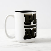 Plan In Action Coffee Cup Zweifarbige Tasse (Links)