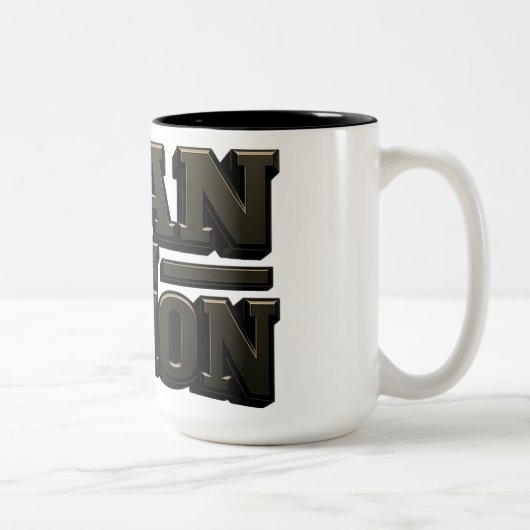 Plan In Action Coffee Cup Zweifarbige Tasse (Rechts)