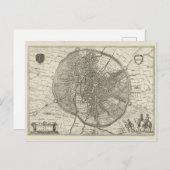 Plan Leuven | 1581 (Gravieren) Postkarte (Vorne/Hinten)