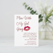 Plan mit meinem Gal Gang personalisierte Galentins Postkarte (Stehend Vorderseite)