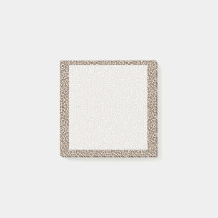 Plan mit mir   Stilvolle 3"x3" Cheetah Printwerbun Post-it Klebezettel