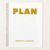 Plan Monatsplaner & Wochenplaner (Vorderseite)