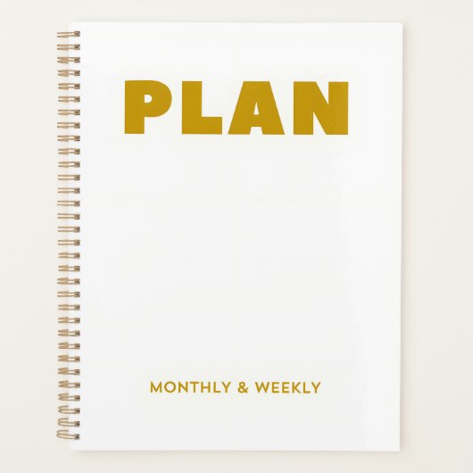 Plan Monatsplaner & Wochenplaner (Vorderseite)