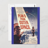 Plan neun aus dem Weltraum" Postkarte (Vorne/Hinten)