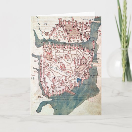 Plan of Constantinople Feiertagskarte (Vorderseite)