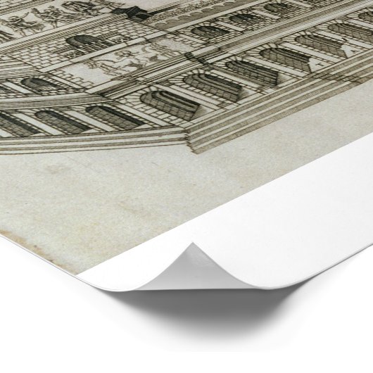 Plan of the Circus Maximus, Rome, engraved by the Poster (Ecke)