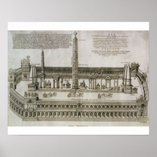 Plan of the Circus Maximus, Rome, engraved by the Poster (Vorne)
