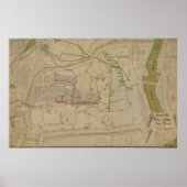 Plan of the Water Supply System in Görlitz, 1794 Poster (Vorne)