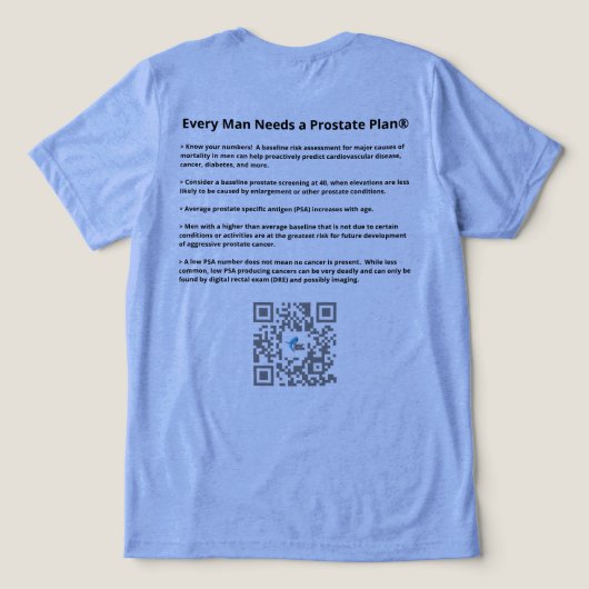 Plan T-shirt Tri-Blend Shirt (Design Rückseite)