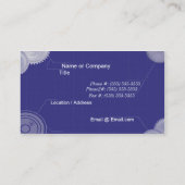 Plan/Technik Visitenkarte (Rückseite)