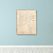 Plan Terre Haute, Vigo Co Leinwanddruck (Insitu (Holzboden))