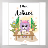 Plan to achieve Wall art Poster (Vorne)